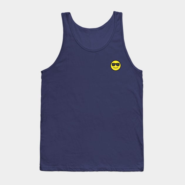 Sunglasses Emoji Tank Top by Quotes2Wear